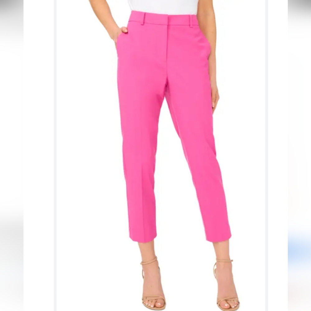 NWT Trina Turk Linen Pant In Pink Size Women's 6 $268
